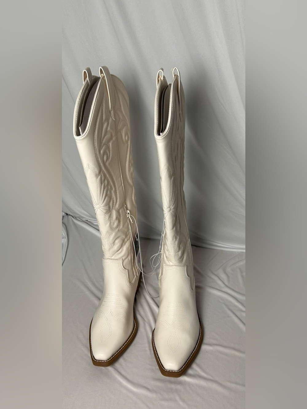 wild fable White Embroidered Western Boots